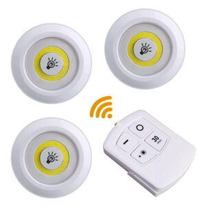 Focos Led  x 3 Con Control Remoto
